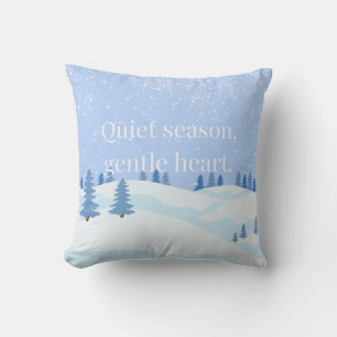 Soft Winter Collection — Calm, Cozy & Timeless Throw Pillow