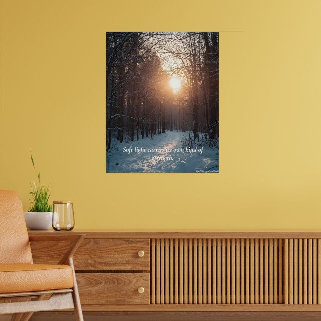Soft Winter Light – Minimalist Calm Art Print (Living Room 2)
