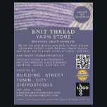 Soft Wool, Knitting Store, Yarn Store Advertising Flyer<br><div class="desc">Soft Wool, Knitting Store, Yarn Store Advertising Flyers By The Business Card Store.</div>