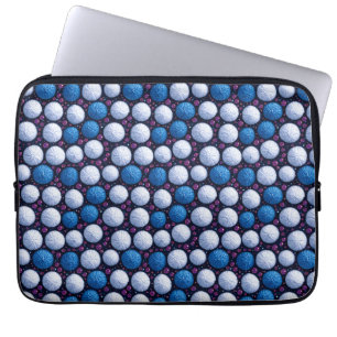 Soft Yarn Balls With Glittery Accents Laptop Sleeve