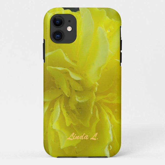 soft yellow begonia flower petals. Case-Mate iPhone case (Back)