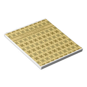 Soft Yellow Butterbloom Pattern Notepad