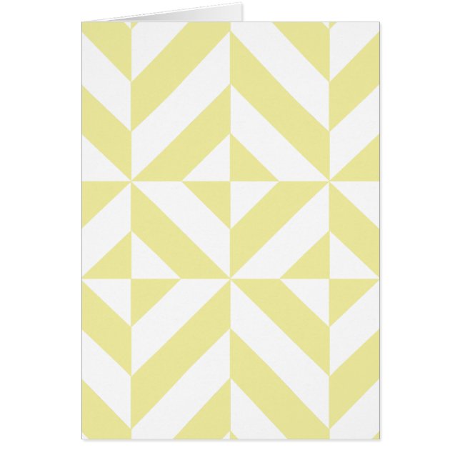 Soft Yellow Geometric Art Deco (Front)