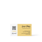 Soft Yellow QR Code Photo Social Media Icons