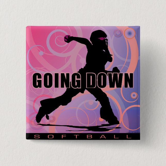 softball26 2 inch square button (Front)