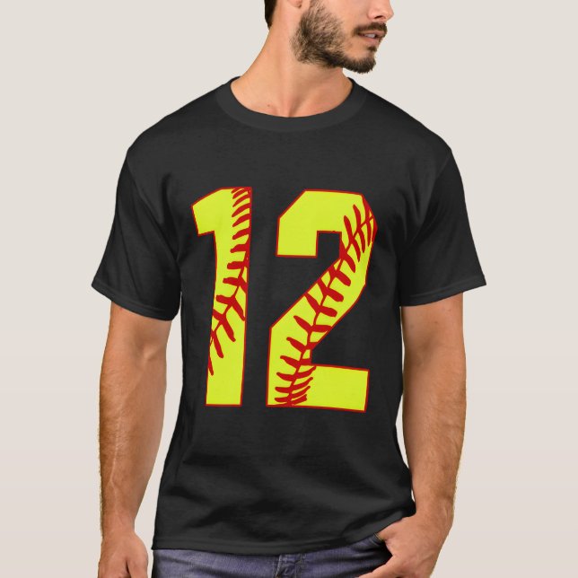 Softball 12 Fast Pitch Love Softball Mom Favourite T-Shirt (Front)