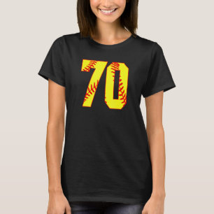 Softball 70 Fast Pitch Love Softball Mom Favourite T-Shirt