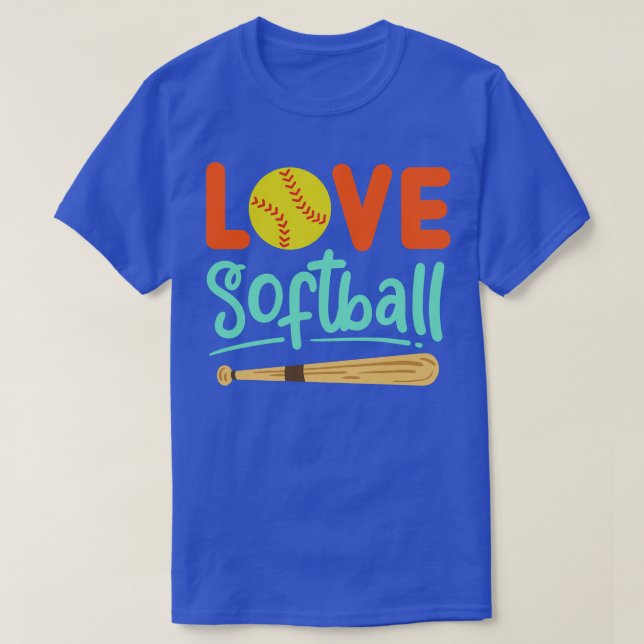Softball 8 T-Shirt (Design Front)