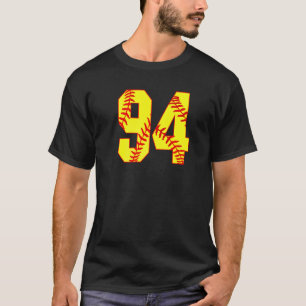 Softball 94 Fast Pitch Love Softball Mom Favourite T-Shirt