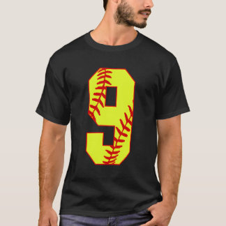Softball 9 Fast Pitch Love Softball Mom Favourite  T-Shirt