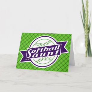 Softball Aunt Greeting Card