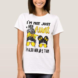Softball Aunt Niece Fan Baseball Softball Auntie T-Shirt