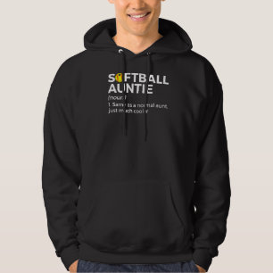 Softball Auntie Definition Hoodie