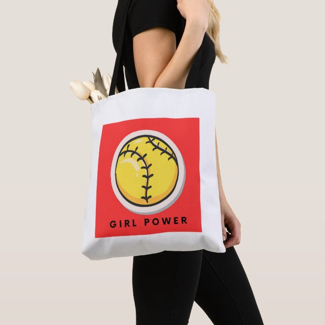 Softball Bag, Tote Bag for Softball Player (Close Up)