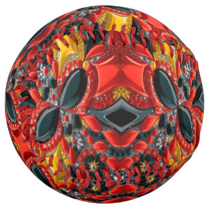 Softball ball with Germany Colours Design