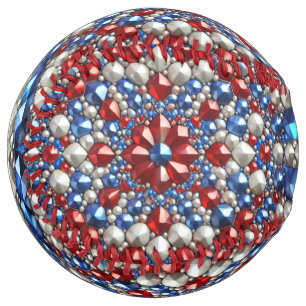 Softball ball with Netherlands Colours Design