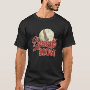 Softball Baseball Mom Vintage Mother's Day T-Shirt