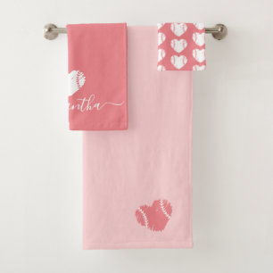 Softball Baseball Personnalisé Rose Girl