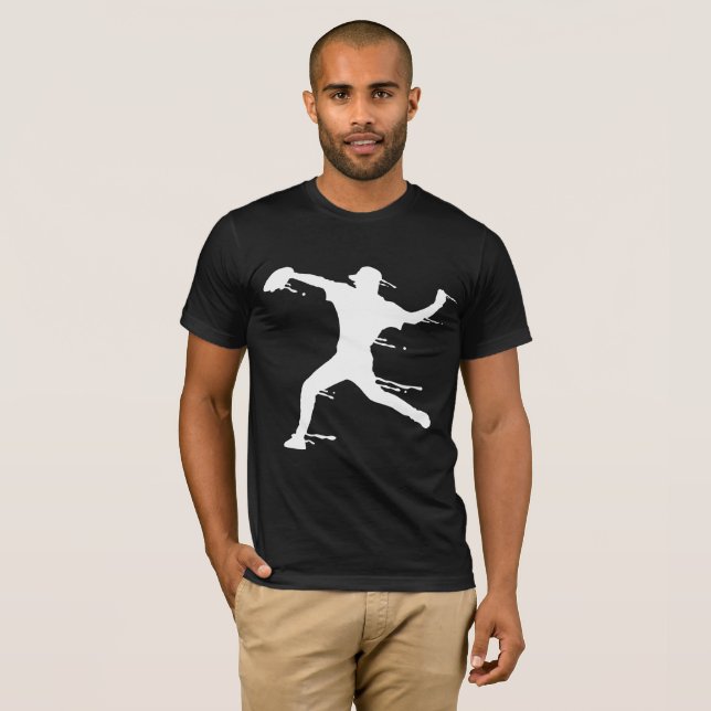Softball Baseball Player T-Shirt (Front Full)