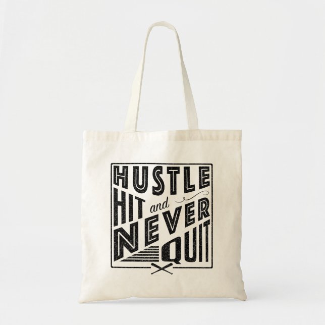 Softball Baseball Quote Tote Bag (Front)