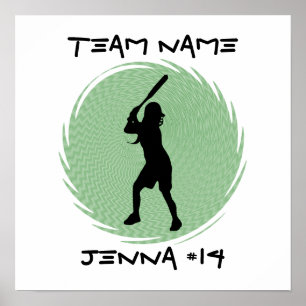 Softball Batter Poster