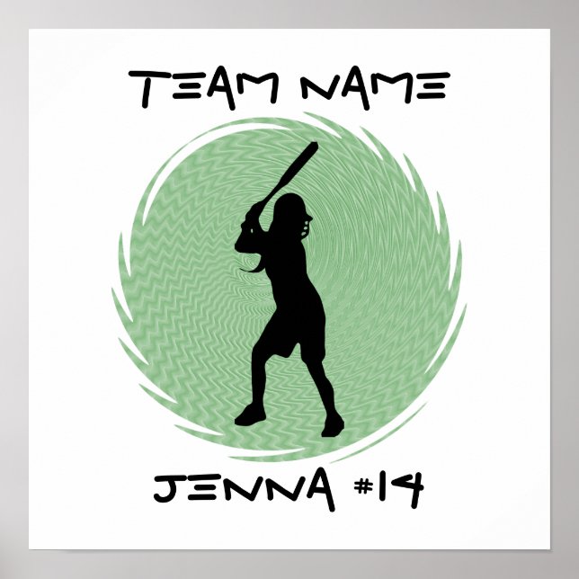 Softball Batter Poster (Front)