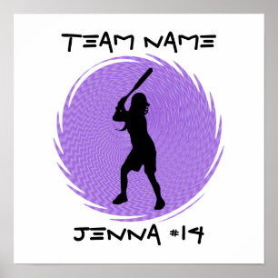 Softball Batter Poster