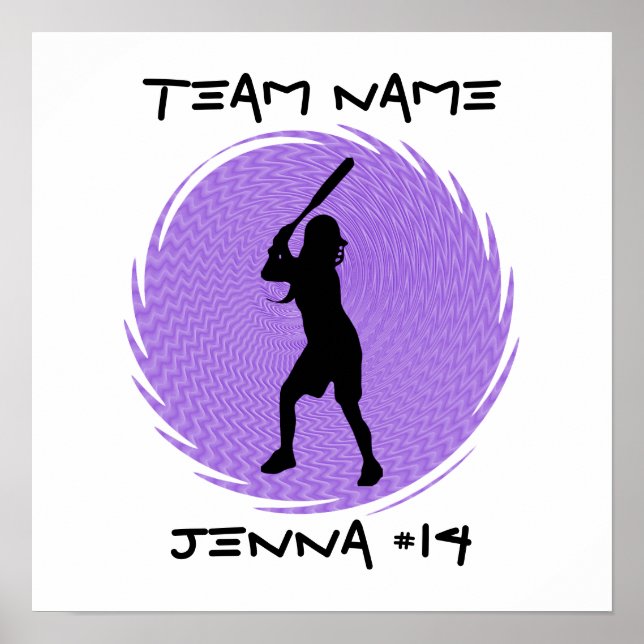 Softball Batter Poster (Front)