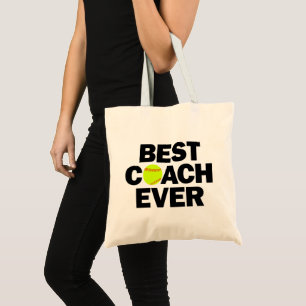 Softball Best Coach Ever Sweet Fastpitch Sports Tote Bag