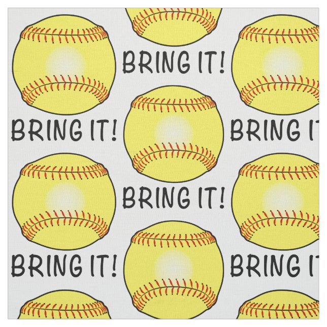 Softball: Bring It Fabric (Swatch)