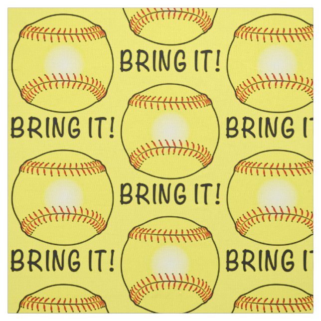 Softball: Bring It Fabric (Swatch)