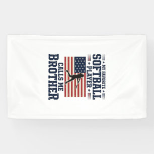 Softball Brother Patriotic Vintage Engraving Shirt Banner