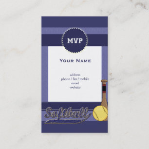 Softball Business Card