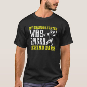 Softball Catcher Grandpa Funny Grandpa Of A Softba T-Shirt