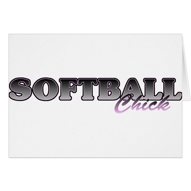Softball Chick (Front Horizontal)
