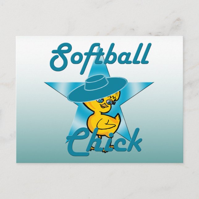 Softball Chick #7 Postcard (Front)