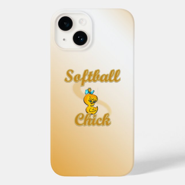 Softball  Chick Case-Mate iPhone Case (Back)