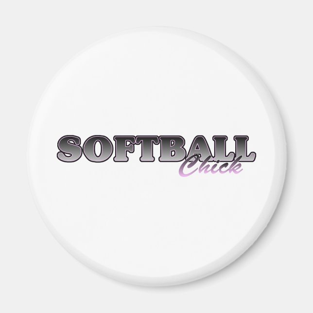 Softball Chick Magnet (Front)
