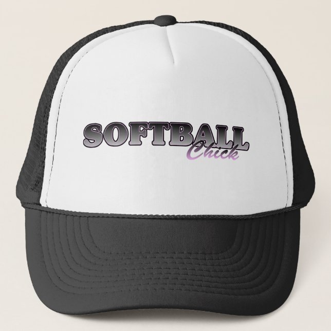 Softball Chick Trucker Hat (Front)
