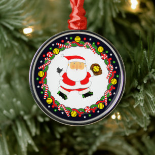 Softball Christmas Collectable Metal Ornament