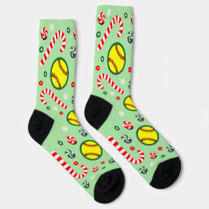 Softball Christmas Holiday Gifts Socks