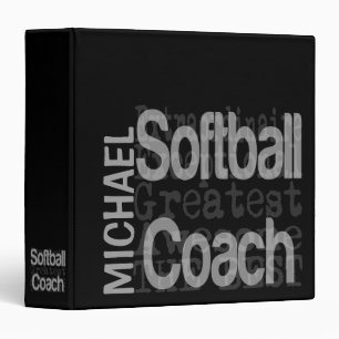 Softball Coach Extraordinaire CUSTOM Binder