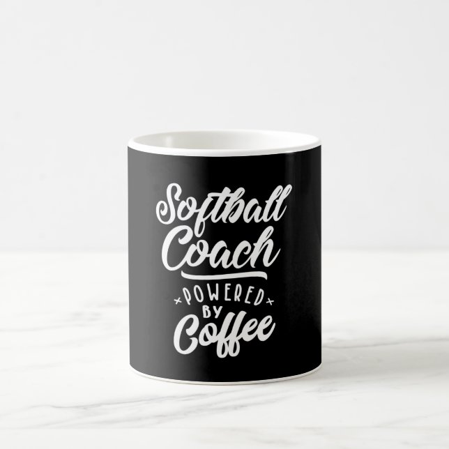 Softball Coach Job Title Gift Coffee Mug (Center)
