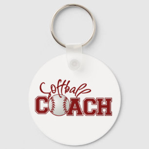 Softball COACH Keychain