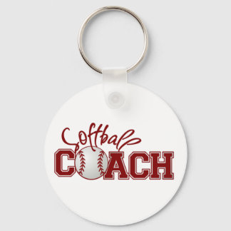 Softball COACH Keychain