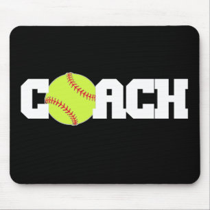Softball Coach Mouse Pad