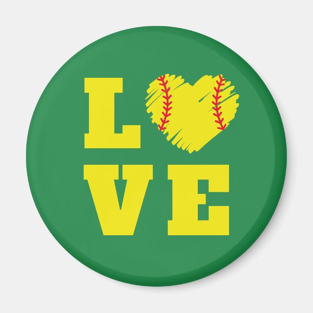 Softball Coach Player Team  Magnet (Front)