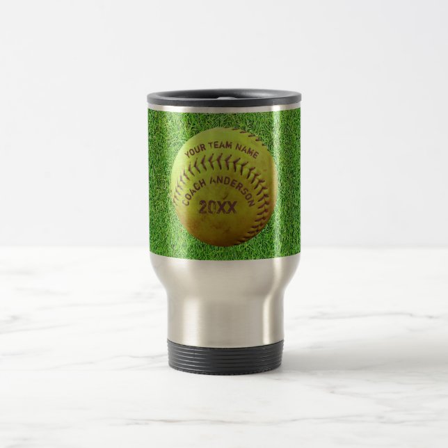 Softball Coach Present Dirty Ball Mug (Center)