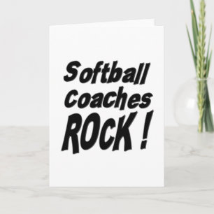 Softball Coaches Rock! Carte de voeux