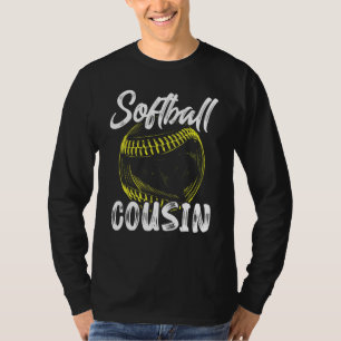 Softball Cousin For Men Family Matching Players Fa T-Shirt